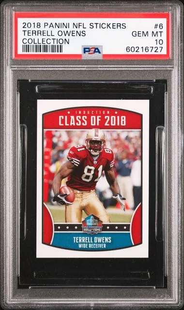 2018 Panini Terrell Owens NFL Stickers Collection #6 card image
