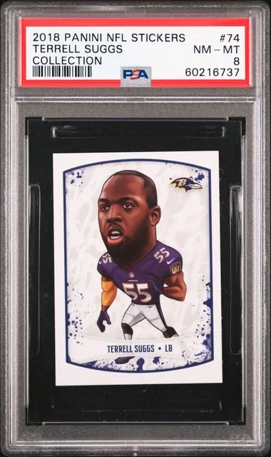 2018 Panini Terrell Suggs NFL Stickers Collection #74 card image
