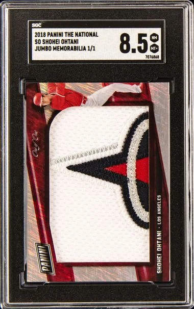 2018 Panini The National Jumbo Memorabilia So Shohei Ohtani #no-number card image