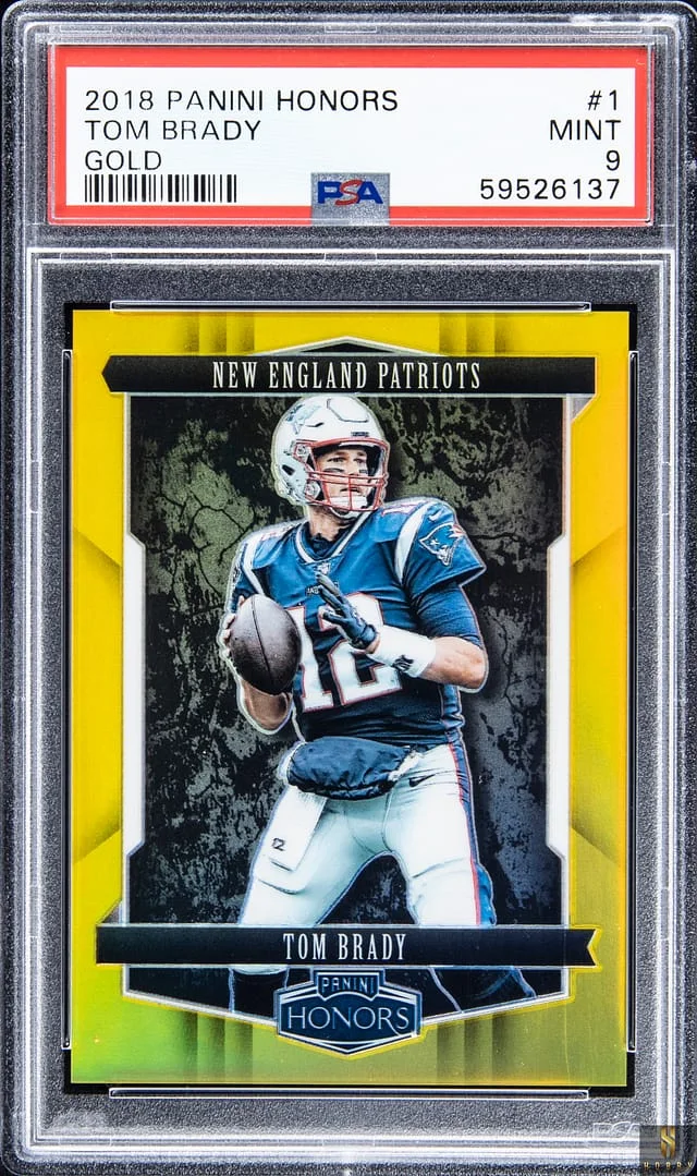 2018 Panini Tom Brady Honors Gold #1 card image