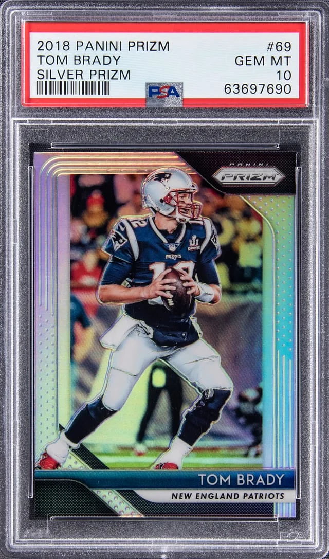 2018 Panini Tom Brady Silver Prizm #69 card image