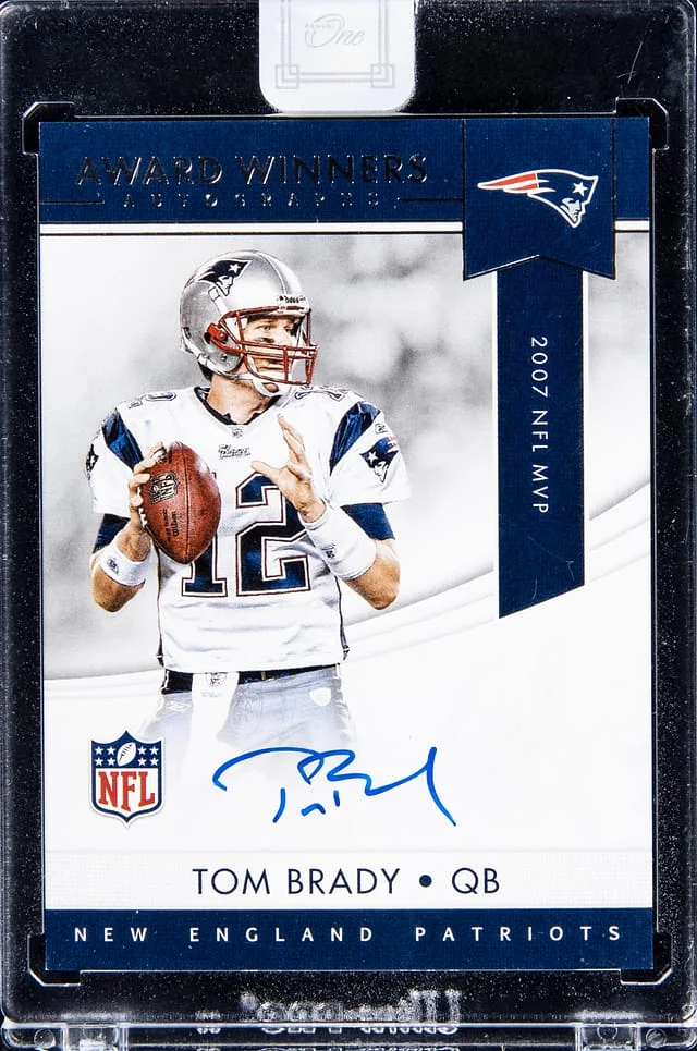 2018 Panini Tom Brady One Award Winners Autographs #AWA-TY card image