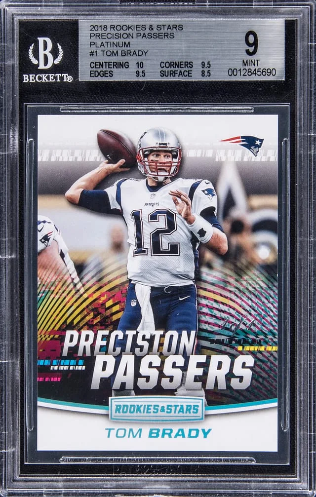 2018 Panini Tom Brady & Stars Precision Passers Platinum #PP-1 card image