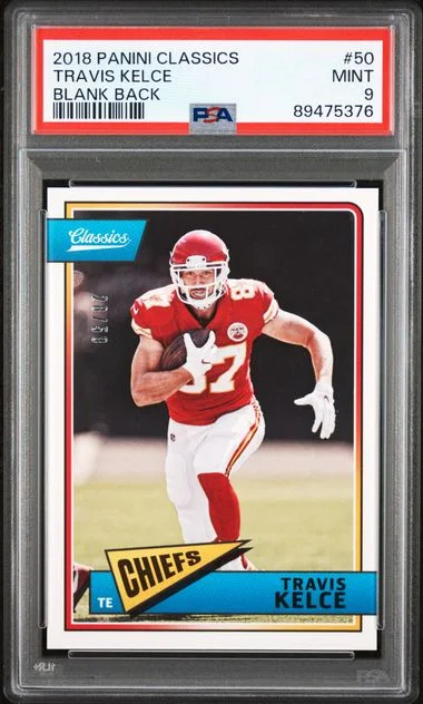 2018 Panini Travis Kelce Classics Blank Back #50 card image