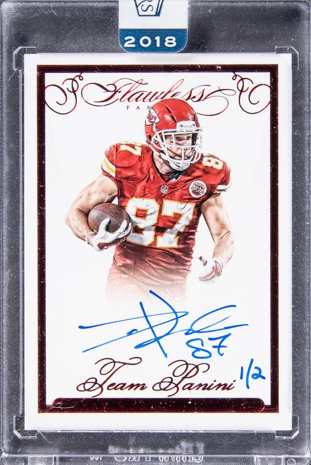 2018 Panini Travis Kelce Honors Recollection Collection 2015 Flawless #TPA-TK card image