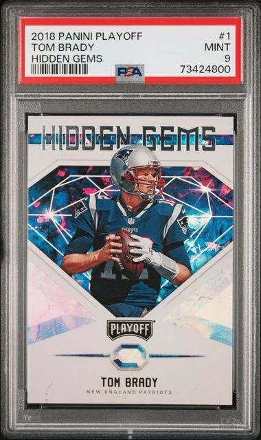 2018 Playoff Tom Brady Hidden Gems #1 card image
