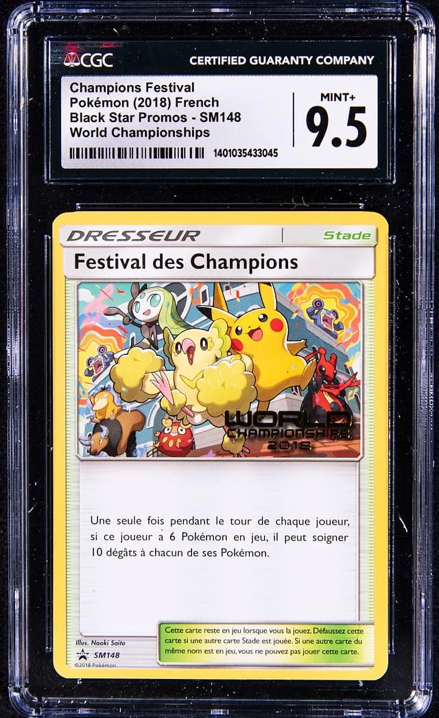 2018 Pokemon French World Championships Promo Champions Festival #SM148 card image
