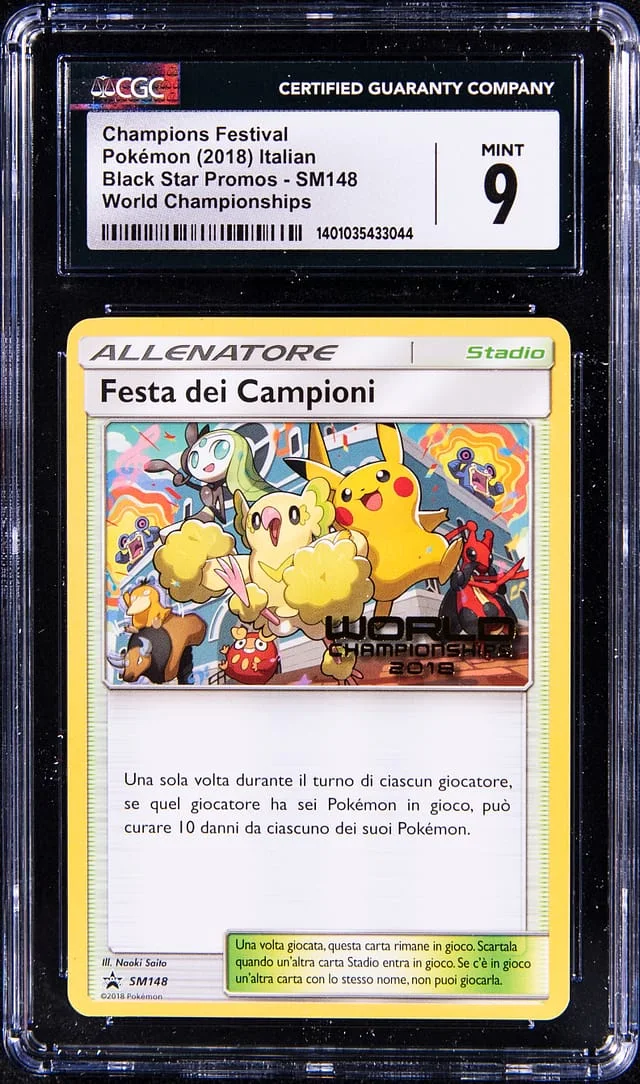 2018 Pokemon Italian World Championships Promo Champions Festival #SM148 card image