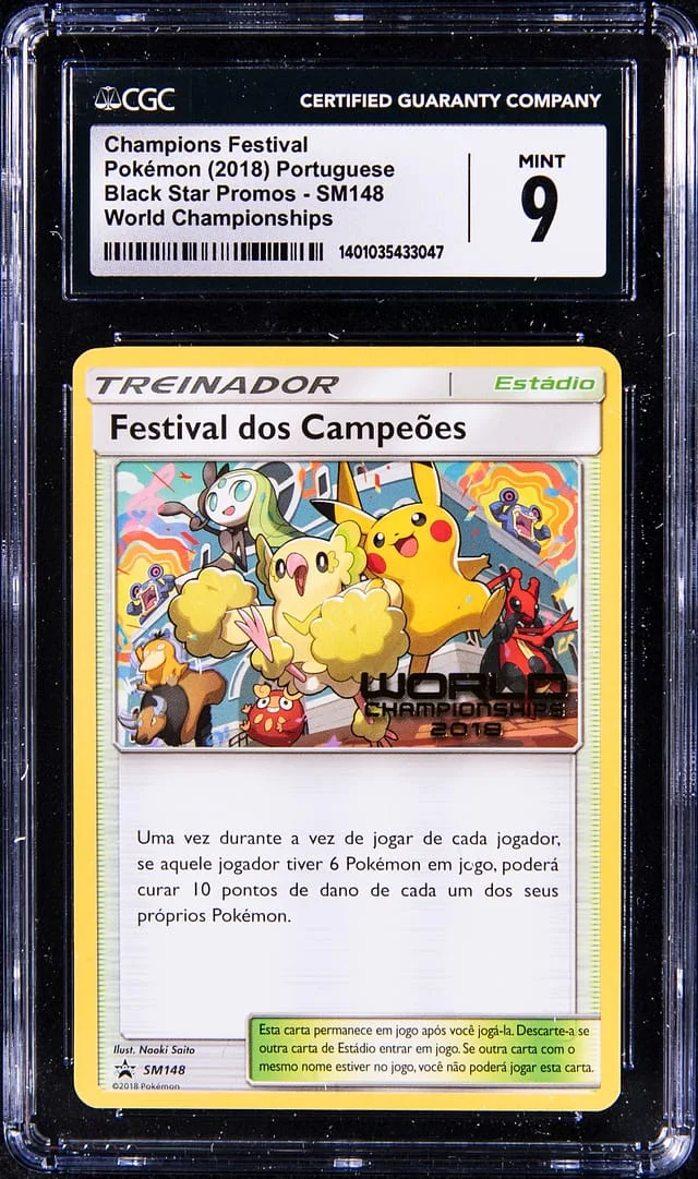 2018 Pokemon Portuguese World Championships Promo Champions Festival #SM148 card image