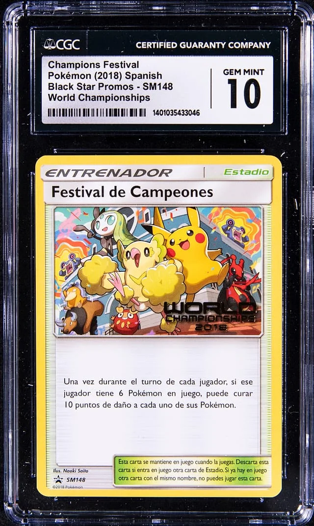 2018 Pokemon Spanish World Championships Promo Champions Festival #SM148 card image