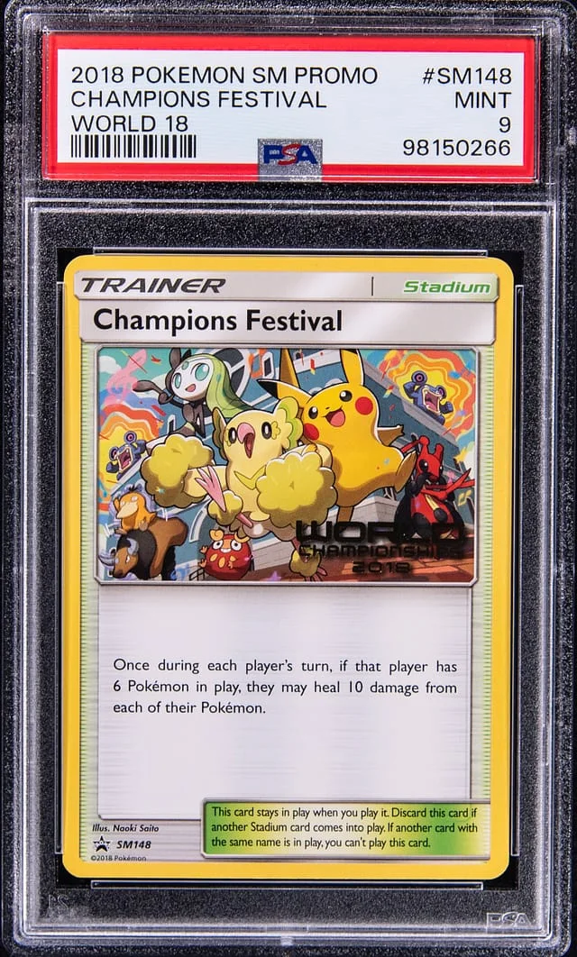 2018 Pokemon Sun and Moon Promo World 18 Champions Festival #SM148 card image