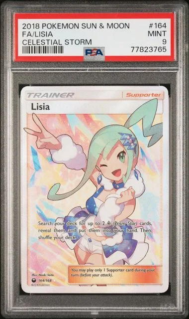 2018 Pokemon Sun & Moon Celestial Storm Full Art/Lisia #164 card image