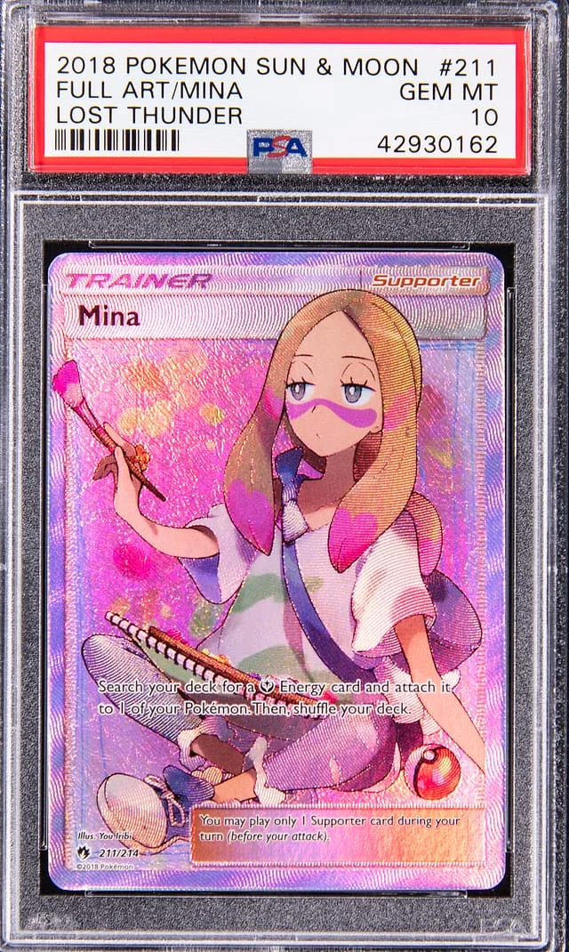 2018 Pokemon Sun & Moon Lost Thunder Full Art Mina #211 card image