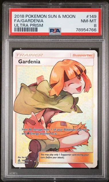 2018 Pokemon Sun & Moon Ultra Prism Full Art/Gardenia #149 card image