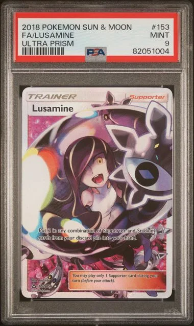 2018 Pokemon Sun & Moon Ultra Prism Full Art/Lusamine #153 card image
