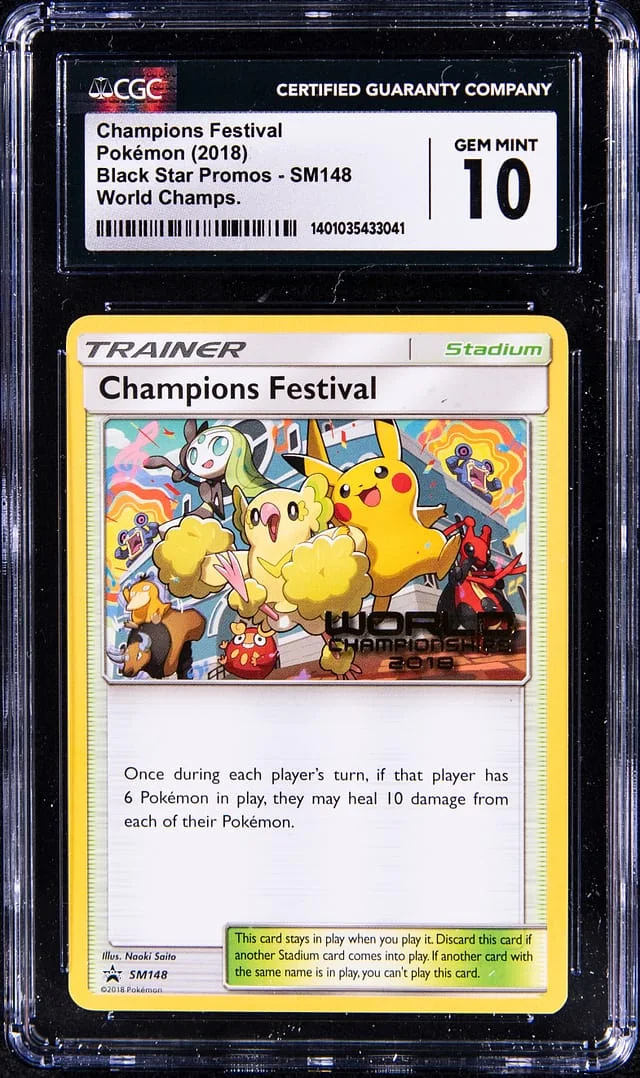 2018 Pokemon World Championships Promo Champions Festival #SM148 card image