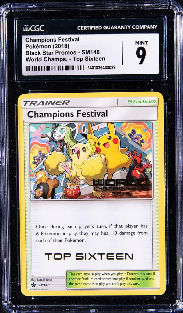 2018 Pokemon World Championships Top 16 Promo Champions Festival #SM148 card image