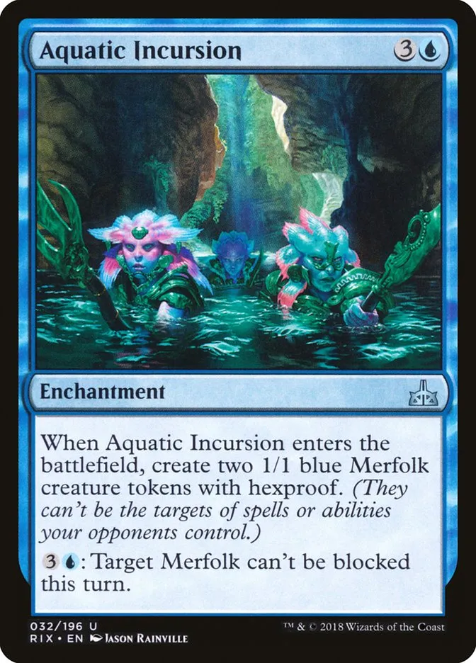 2018 Rivals of Ixalan Aquatic Incursion uncommon #32 unlisted card image
