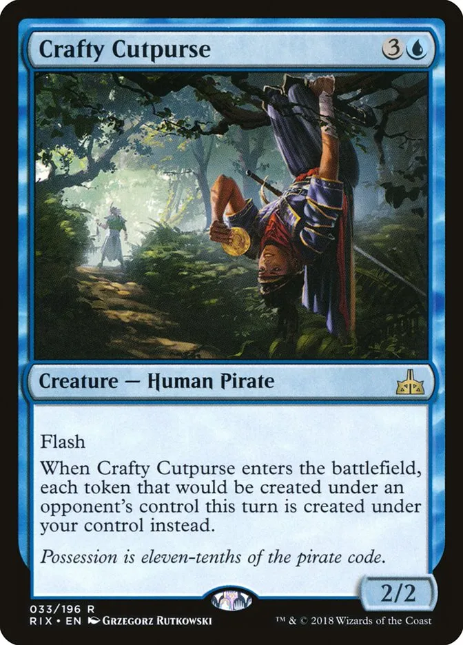 2018 Rivals of Ixalan Crafty Cutpurse rare #33 unlisted card image
