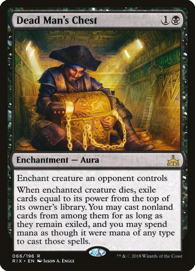 2018 Rivals of Ixalan Dead Man's Chest rare #66 unlisted card image