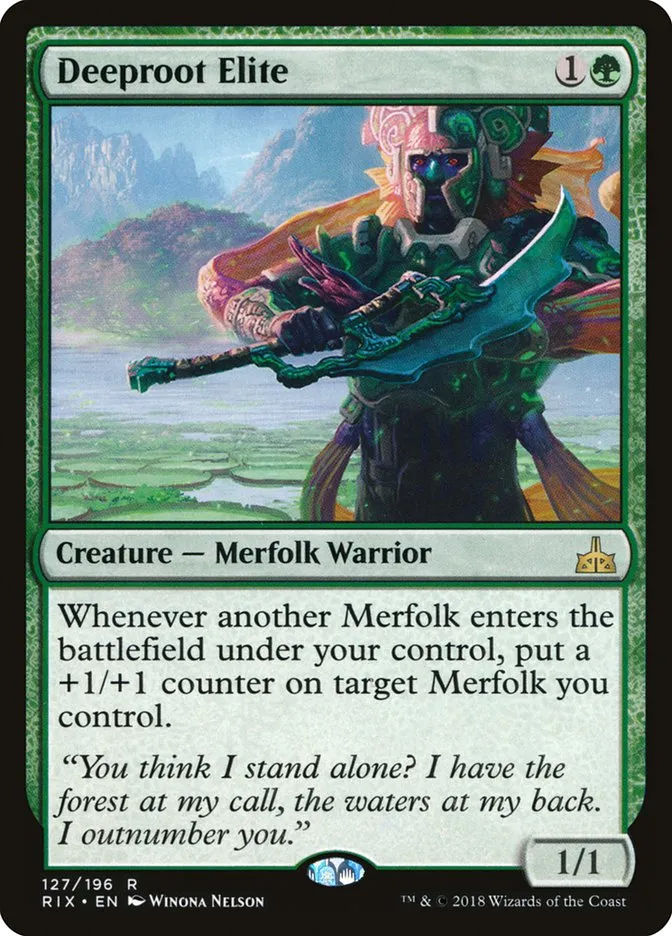 2018 Rivals of Ixalan Deeproot Elite rare #127 unlisted card image