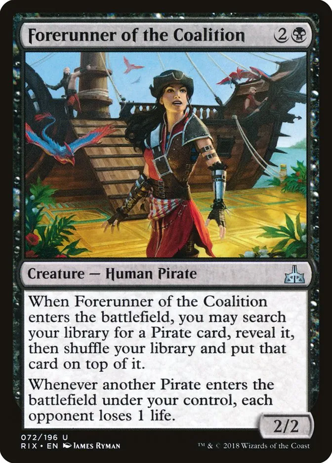 2018 Rivals of Ixalan Forerunner of the Coalition uncommon #72 unlisted card image