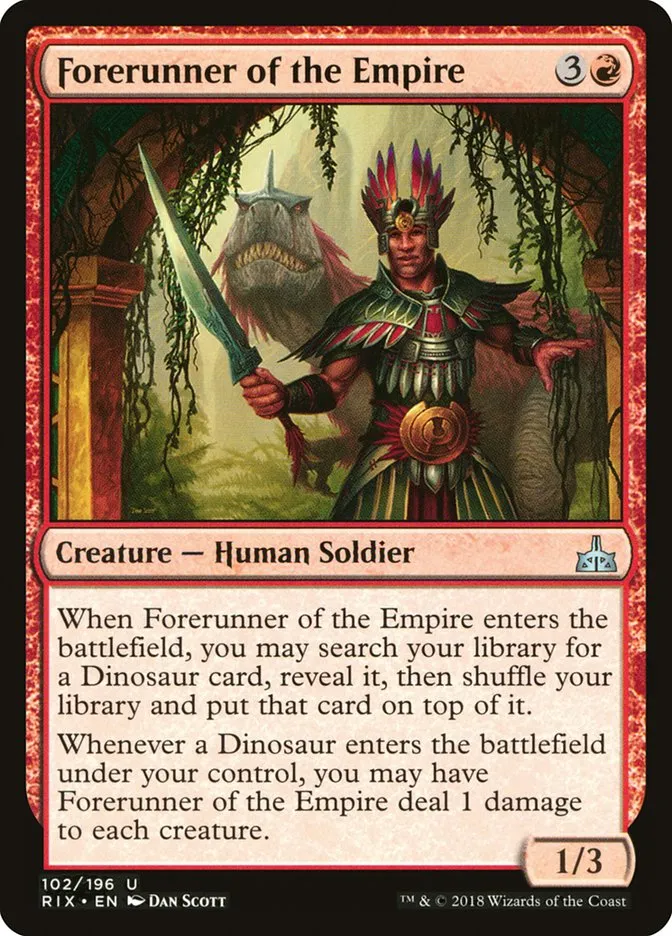 2018 Rivals of Ixalan Forerunner of the Empire uncommon #102 unlisted card image