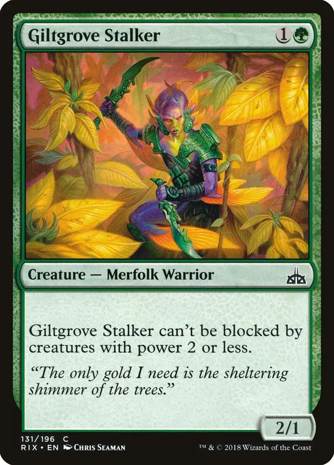 2018 Rivals of Ixalan Giltgrove Stalker common #131 unlisted card image