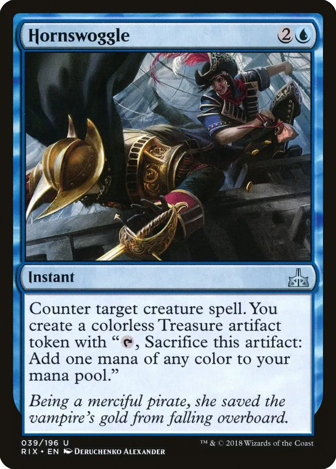 2018 Rivals of Ixalan Hornswoggle uncommon #39 unlisted card image