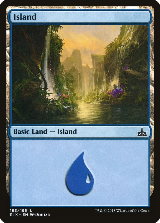 2018 Rivals of Ixalan Island common #193 unlisted card image