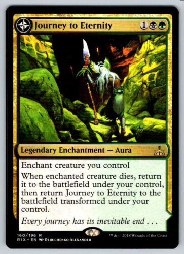 2018 Rivals of Ixalan Journey to Eternity // Atzal, Cave of Eternity rare #160 unlisted card image