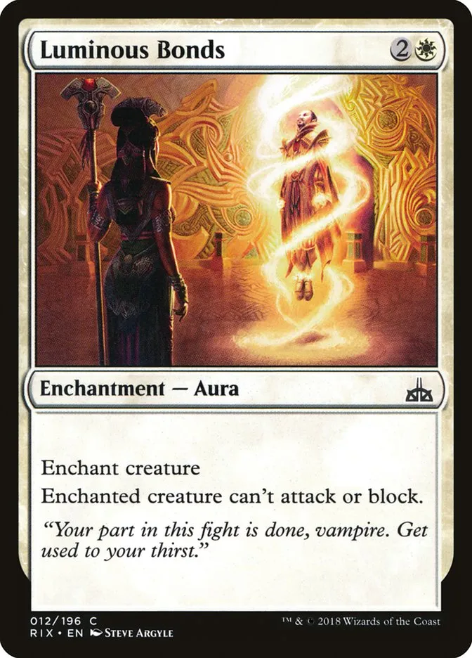 2018 Rivals of Ixalan Luminous Bonds common #12 unlisted card image