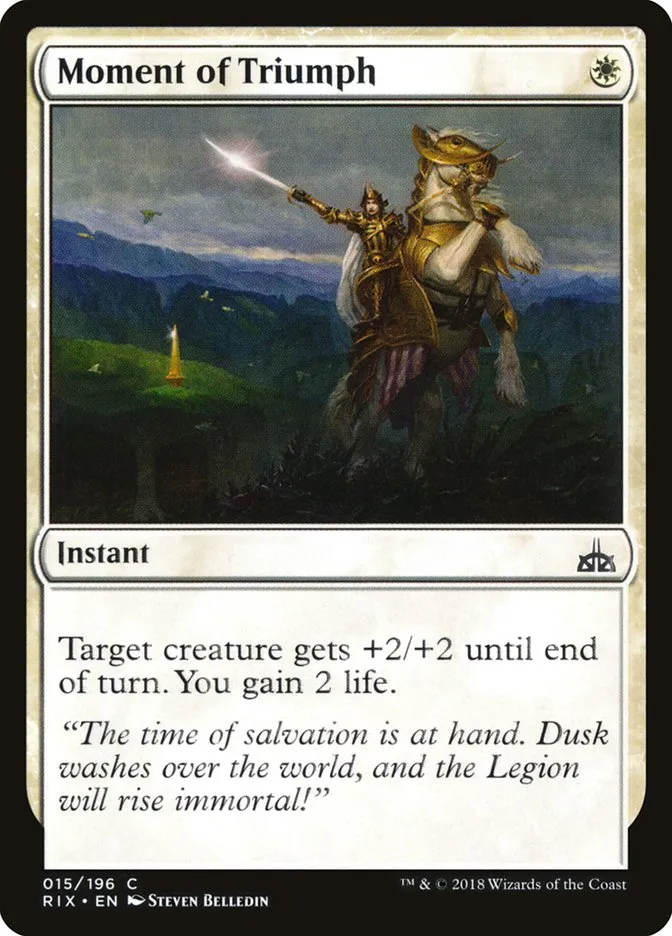 2018 Rivals of Ixalan Moment of Triumph common #15 unlisted card image