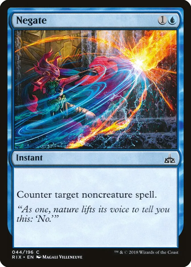 2018 Rivals of Ixalan Negate common #44 unlisted card image