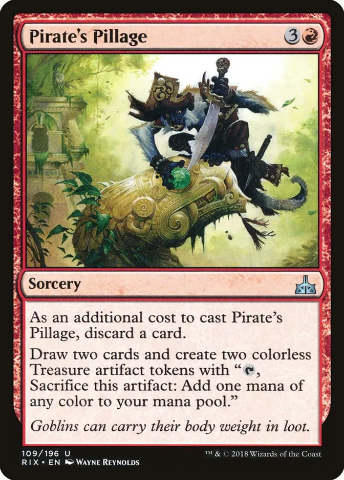 2018 Rivals of Ixalan Pirate's Pillage uncommon #109 unlisted card image
