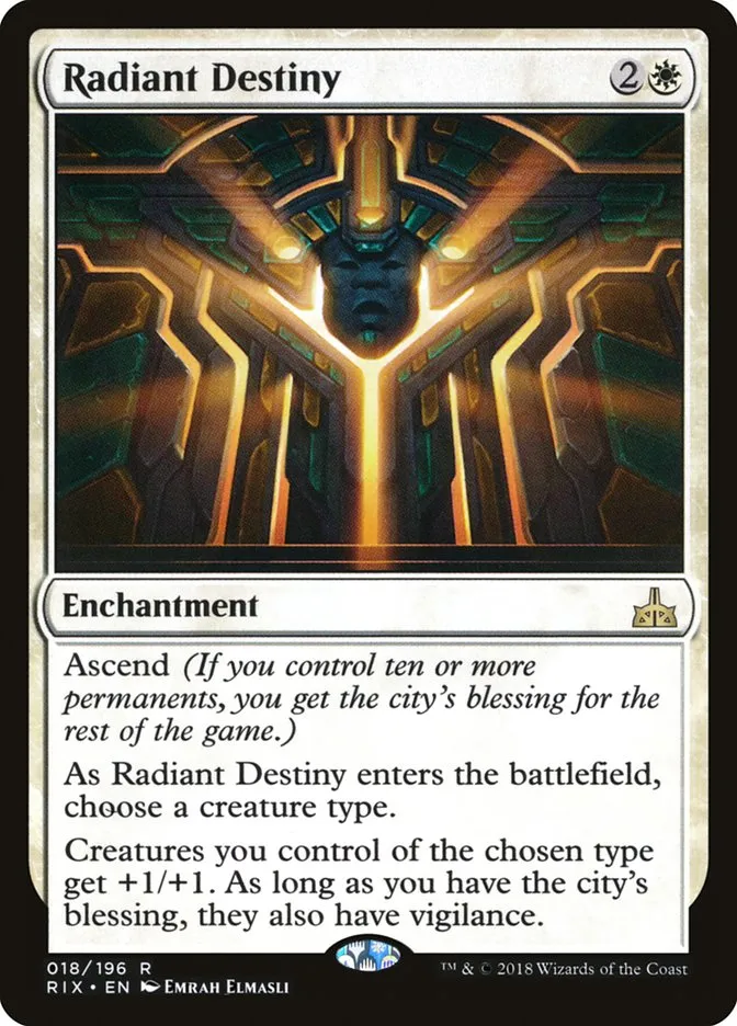 2018 Rivals of Ixalan Radiant Destiny rare #18 unlisted card image