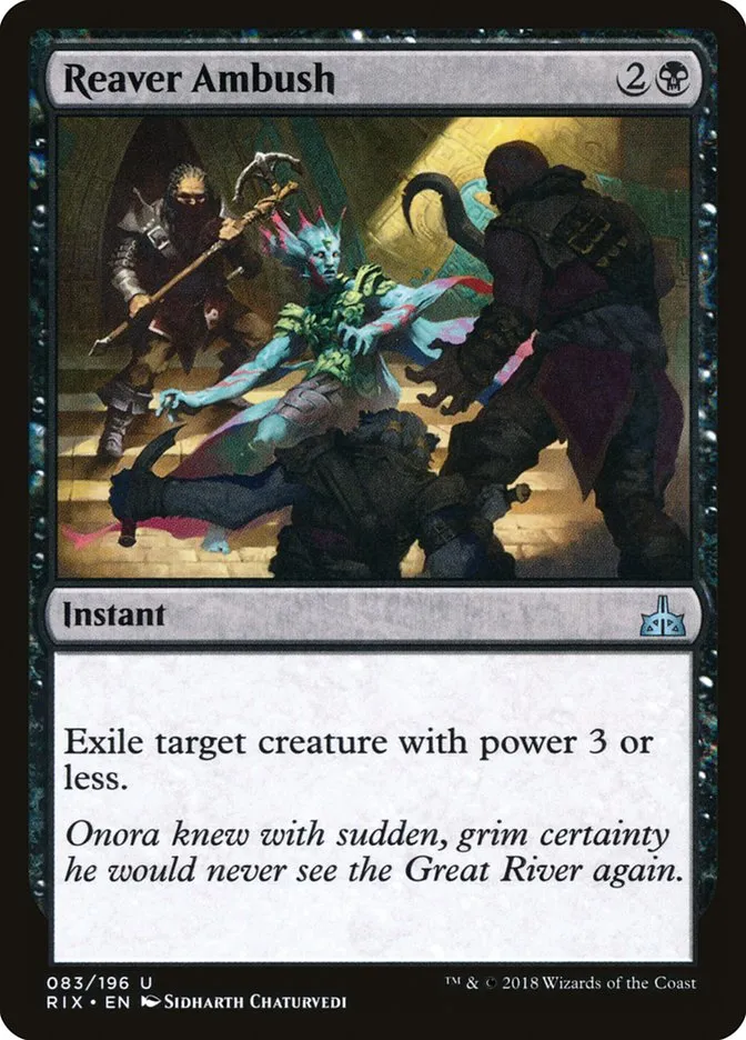 2018 Rivals of Ixalan Reaver Ambush uncommon #83 unlisted card image