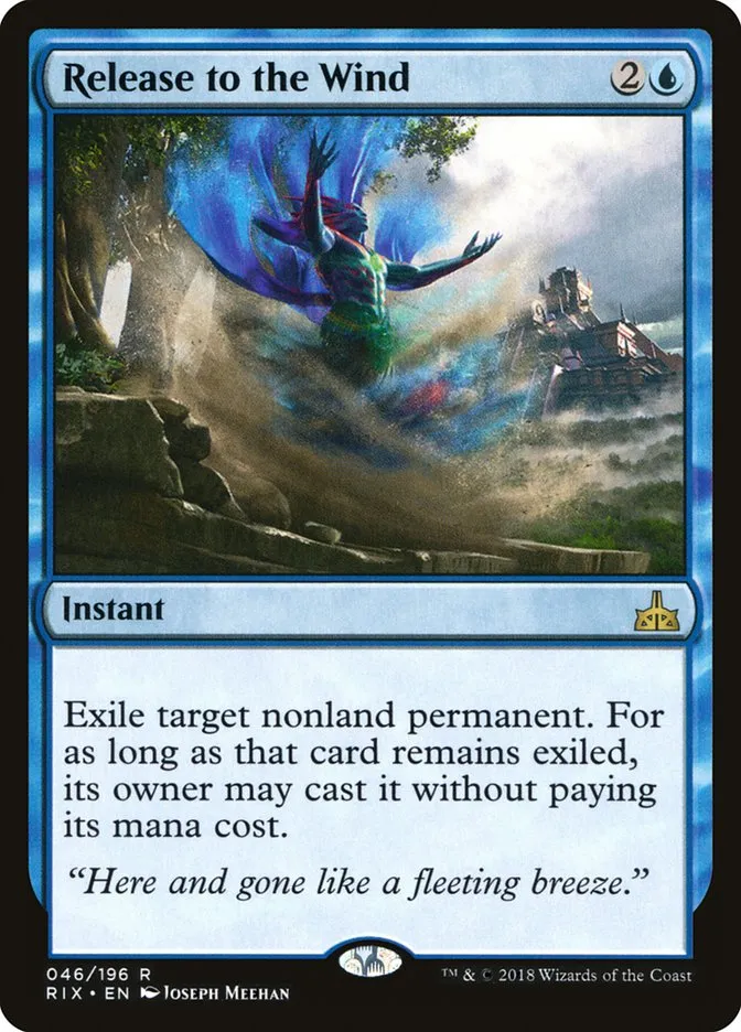 2018 Rivals of Ixalan Release to the Wind rare #46 unlisted card image