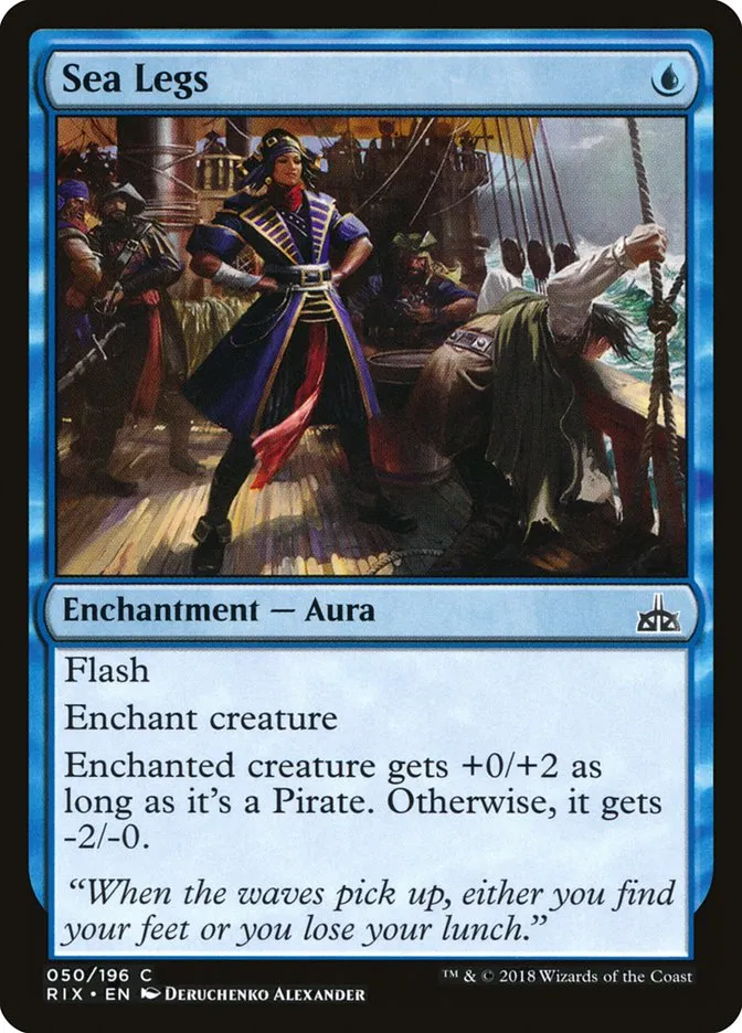 2018 Rivals of Ixalan Sea Legs common #50 unlisted card image