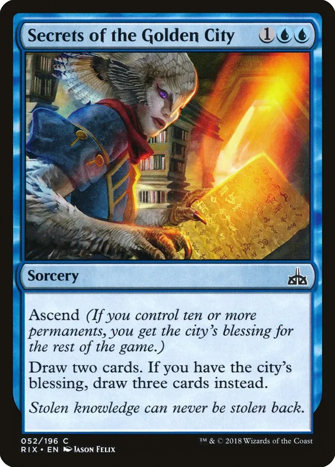 2018 Rivals of Ixalan Secrets of the Golden City common #52 unlisted card image