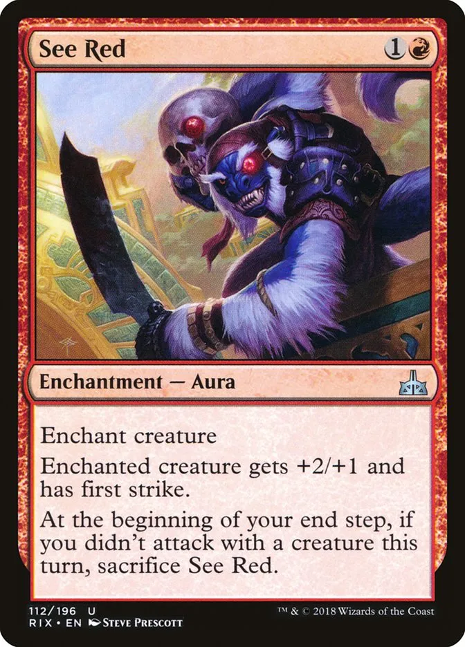 2018 Rivals of Ixalan See Red uncommon #112 unlisted card image