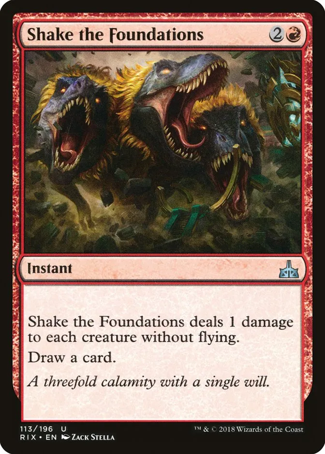 2018 Rivals of Ixalan Shake the Foundations uncommon #113 unlisted card image