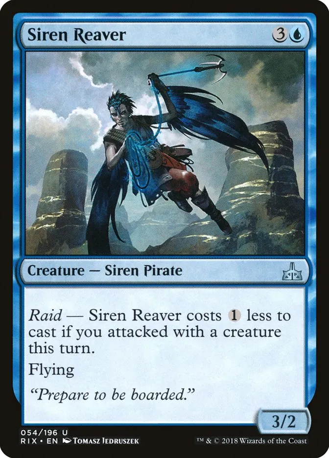 2018 Rivals of Ixalan Siren Reaver uncommon #54 unlisted card image