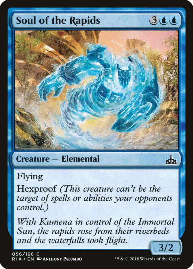 2018 Rivals of Ixalan Soul of the Rapids common #56 unlisted card image