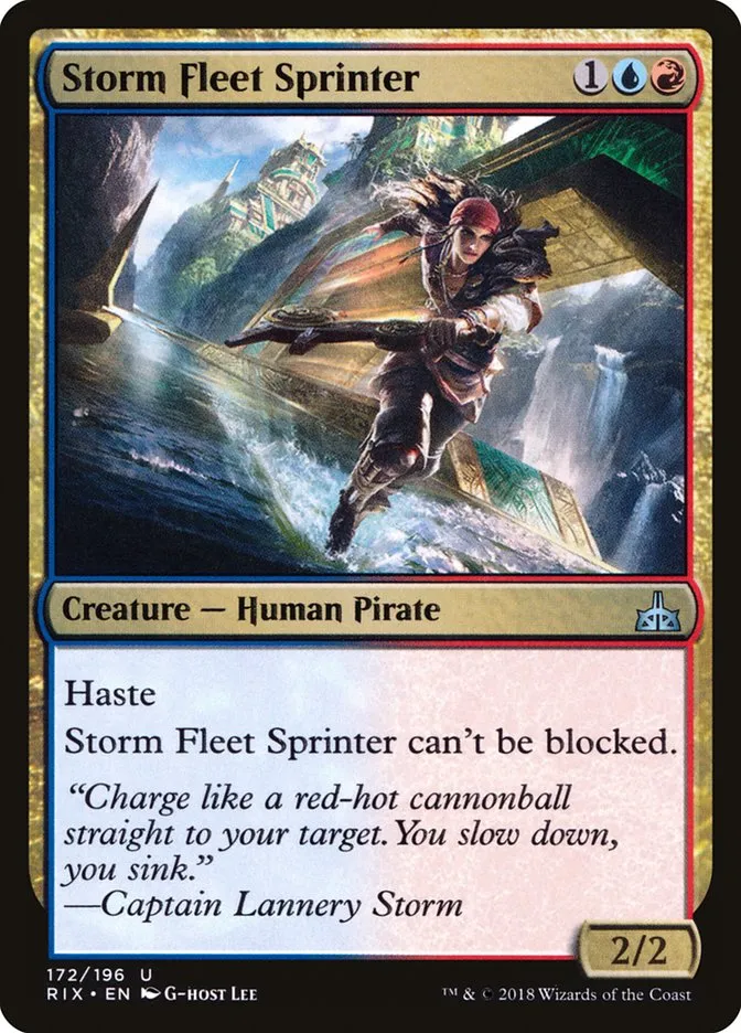 2018 Rivals of Ixalan Storm Fleet Sprinter uncommon #172 unlisted card image