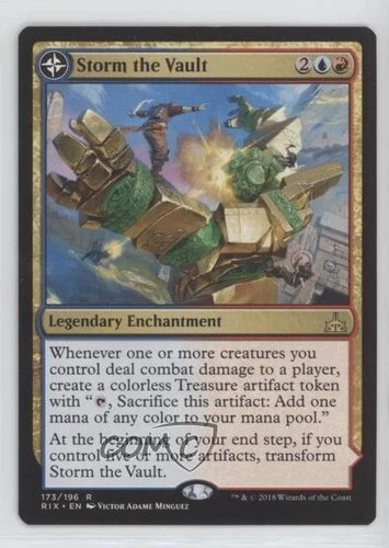 2018 Rivals of Ixalan Storm the Vault // Vault of Catlacan rare #173 unlisted card image