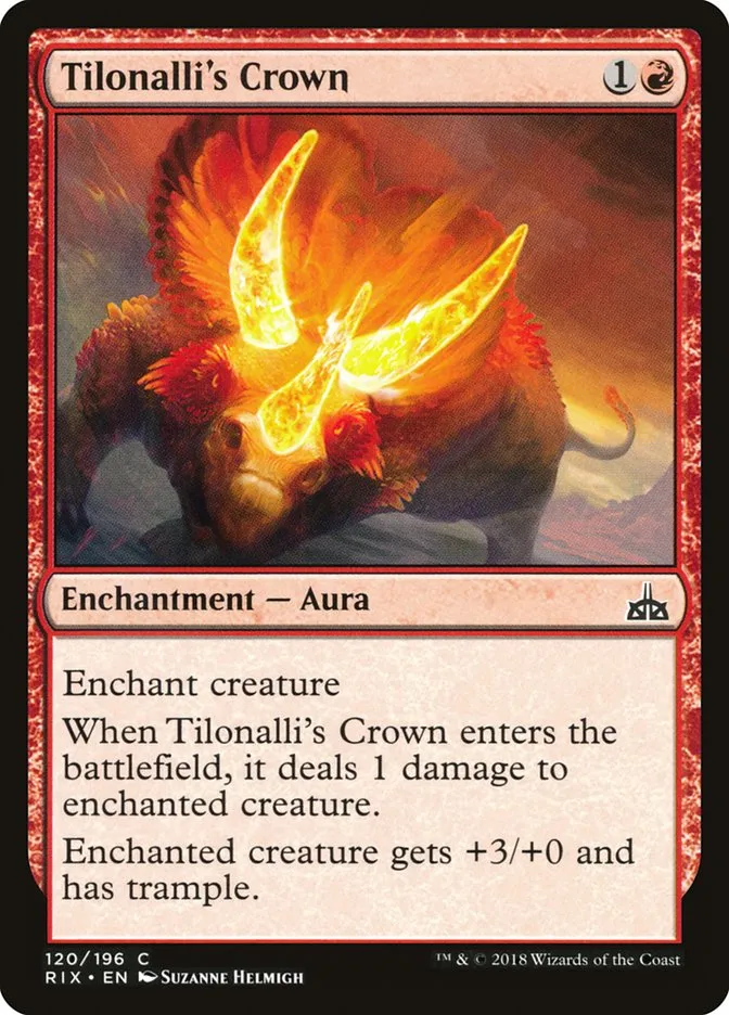 2018 Rivals of Ixalan Tilonalli's Crown common #120 unlisted card image