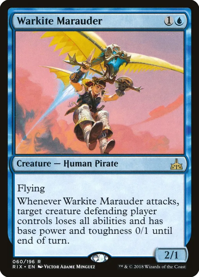 2018 Rivals of Ixalan Warkite Marauder rare #60 unlisted card image