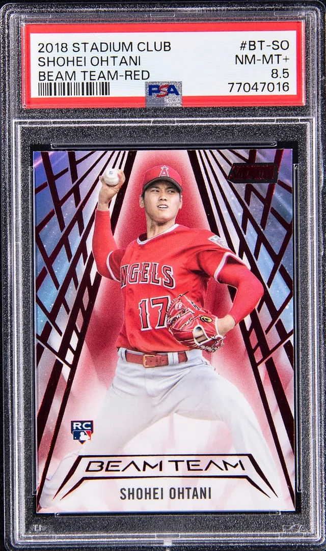 2018 Stadium Club Shohei Ohtani Beam Team-Red #BT-SO card image
