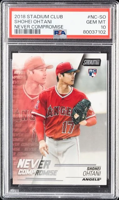 2018 Stadium Club Shohei Ohtani Never Compromise #NC-SO card image